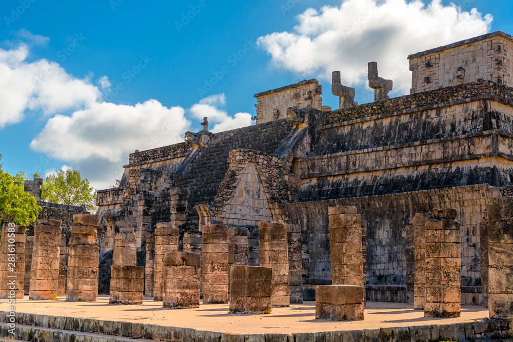 Ruins of the ancient Mayan civilization in Chichen Itza. Mexico. Ruins of the ancient Mayan civilization in Chichen Itza. Mexico.