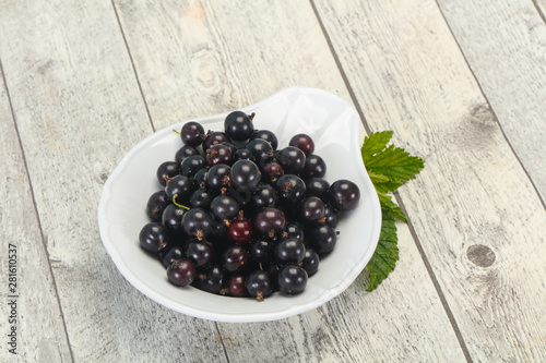 Fresh ripe sweet black currant