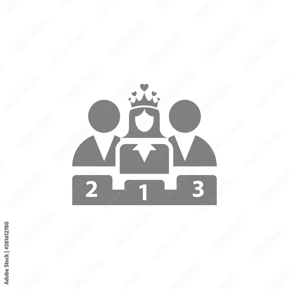 Award, business rank, success, team, winner, crown on head grey color icon Award, business rank, success, team, winner, crown on head grey color icon