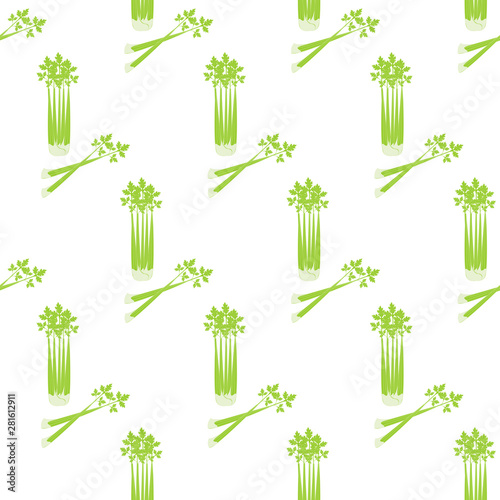 Celery seamless pattern