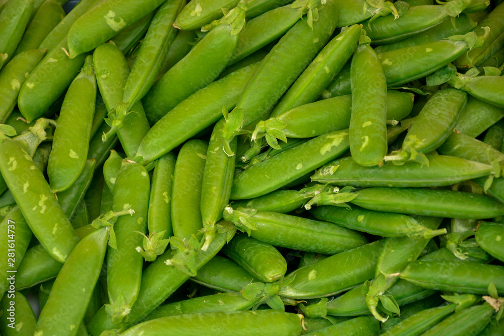 selective focus, green background, fresh green peas selective focus, green background, fresh green peas