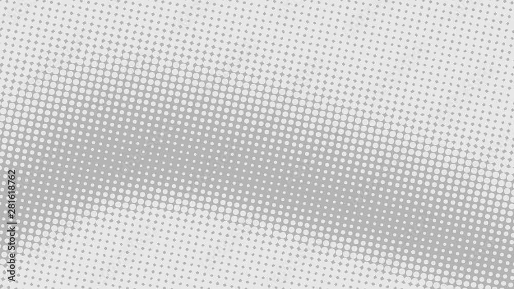 Light grey pop art background in retro comic style with halftone dots design Light grey pop art background in retro comic style with halftone dots design