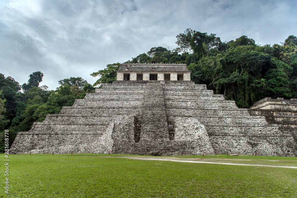 The ruins of the ancient city of Palenque.