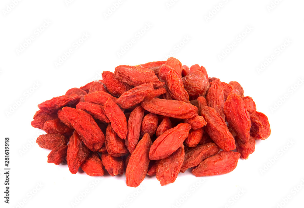 Goji berry isolated on white background Goji berry isolated on white background