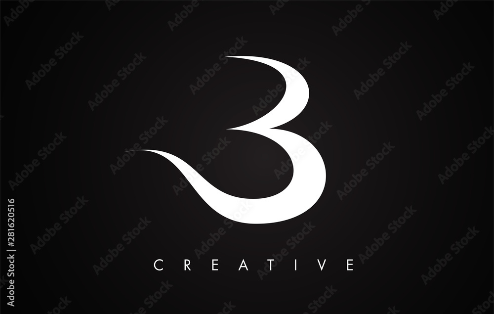 B Letter Modern Trendy Design Logo. Letter B Icon Logo with Modern Monogram