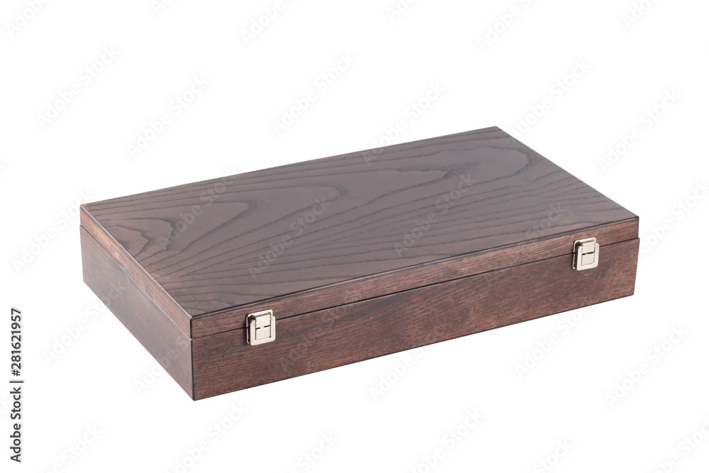 wine gift wood box isolated on white background with clipping path and copy space for your text wine gift wood box isolated on white background with clipping path and copy space for your text