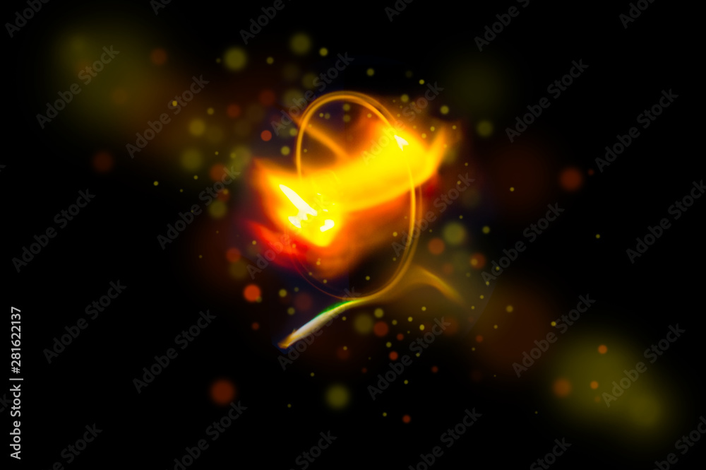 Obraz premium Abstract light background in motion