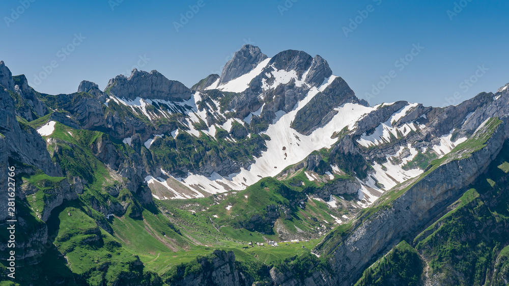 Switzerland, Panoramic view on Altman peak Switzerland, Panoramic view on Altman peak
