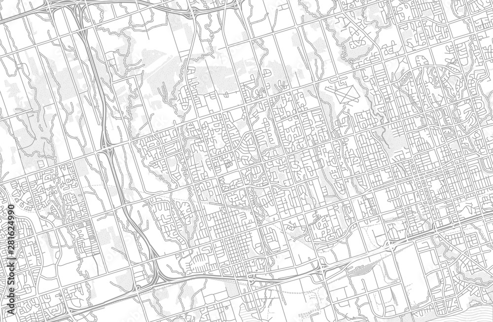 Whitby, Ontario, Canada, bright outlined vector map
