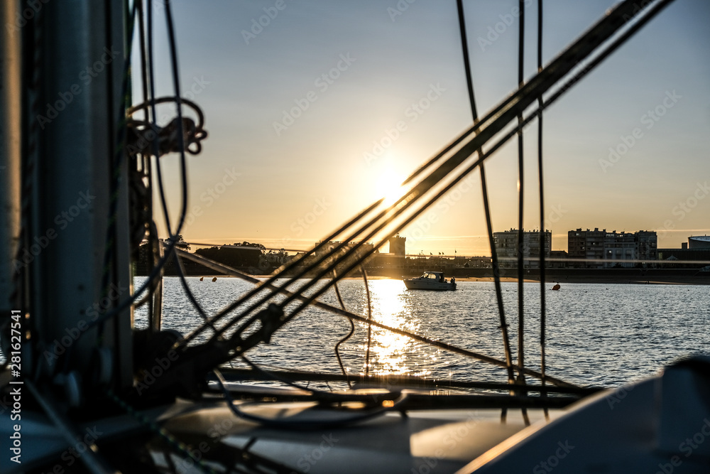 cape boat sunset cape boat sunset