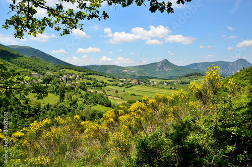 typical middle italy hill landscape
