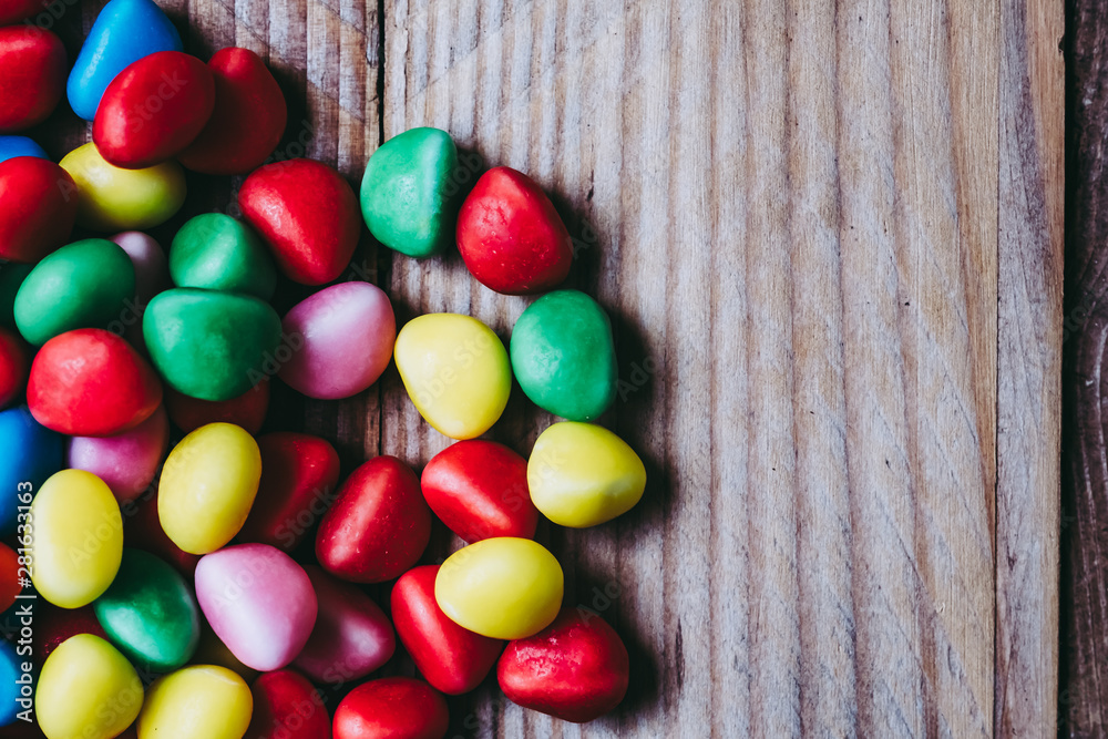 Arrière plan bonbons de couleur vive Arrière plan bonbons de couleur vive