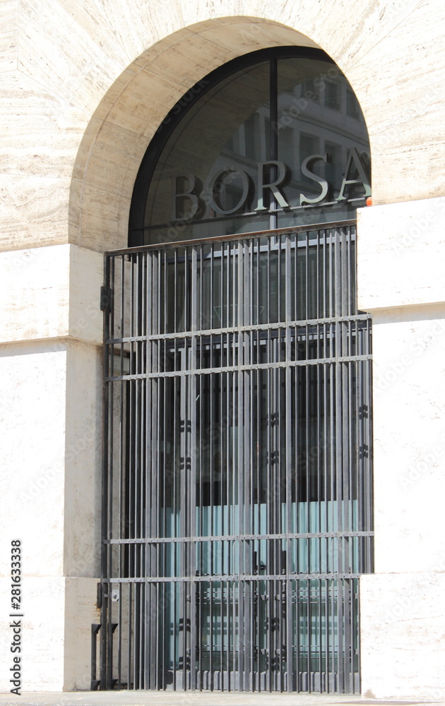 Obraz premium Italian Stock Exchange in Milan, Italy