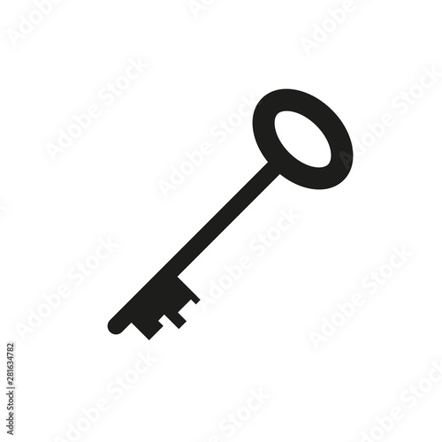 The icon key. Vector