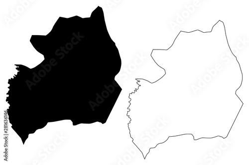 Bubanza Province (Republic of Burundi, Provinces of Burundi, Western region) map vector illustration, scribble sketch Bubanza map photo