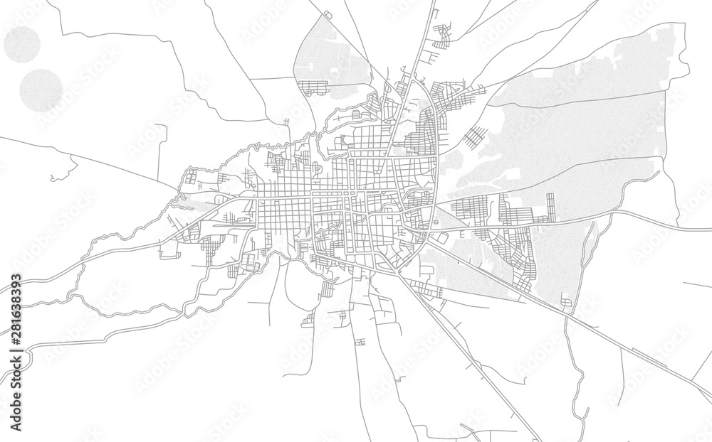 Fototapeta premium León, León, Nicaragua, bright outlined vector map