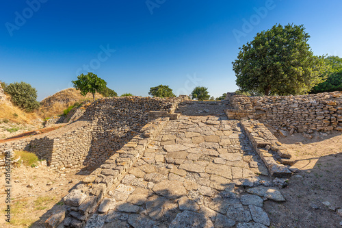 Ruins of ancient legendary city of Troy