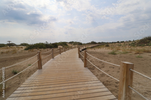 Dunas en las playas de Riumar  en el Delto del Ebro