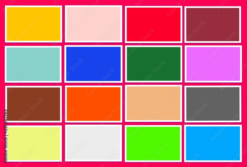 set of 16 colorful backgrounds in one empty card for writing
