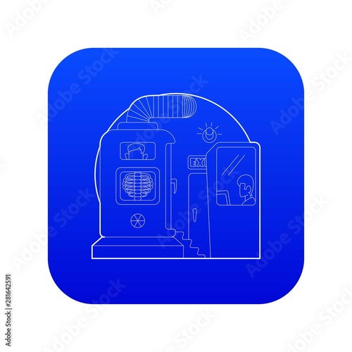 Photo x-rays of chest in hospital concept. Outline illustration of photo x-rays of chest in hospital vector concept for web