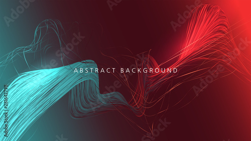 Abstract lines Background . Geometric waveform. Wave of lines. Vector illustration for your text.