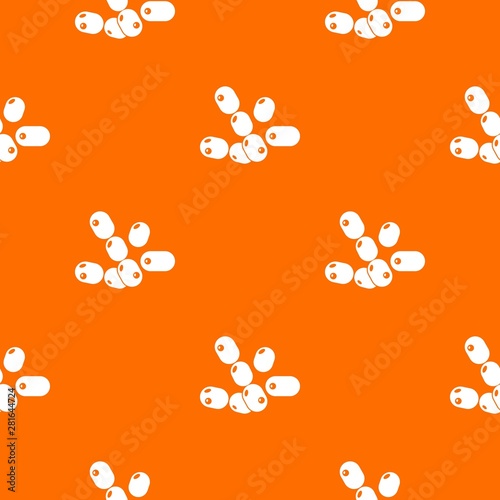 Coccus bacilli pattern vector orange for any web design best