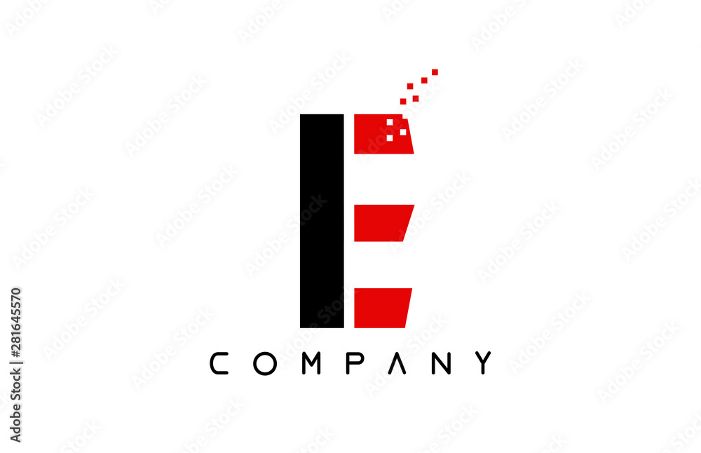 Fototapeta premium alphabet letter E logo company icon design