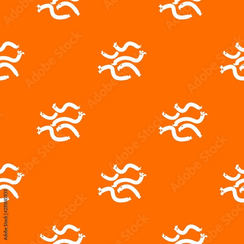 Escherichia coli virus pattern vector orange for any web design best