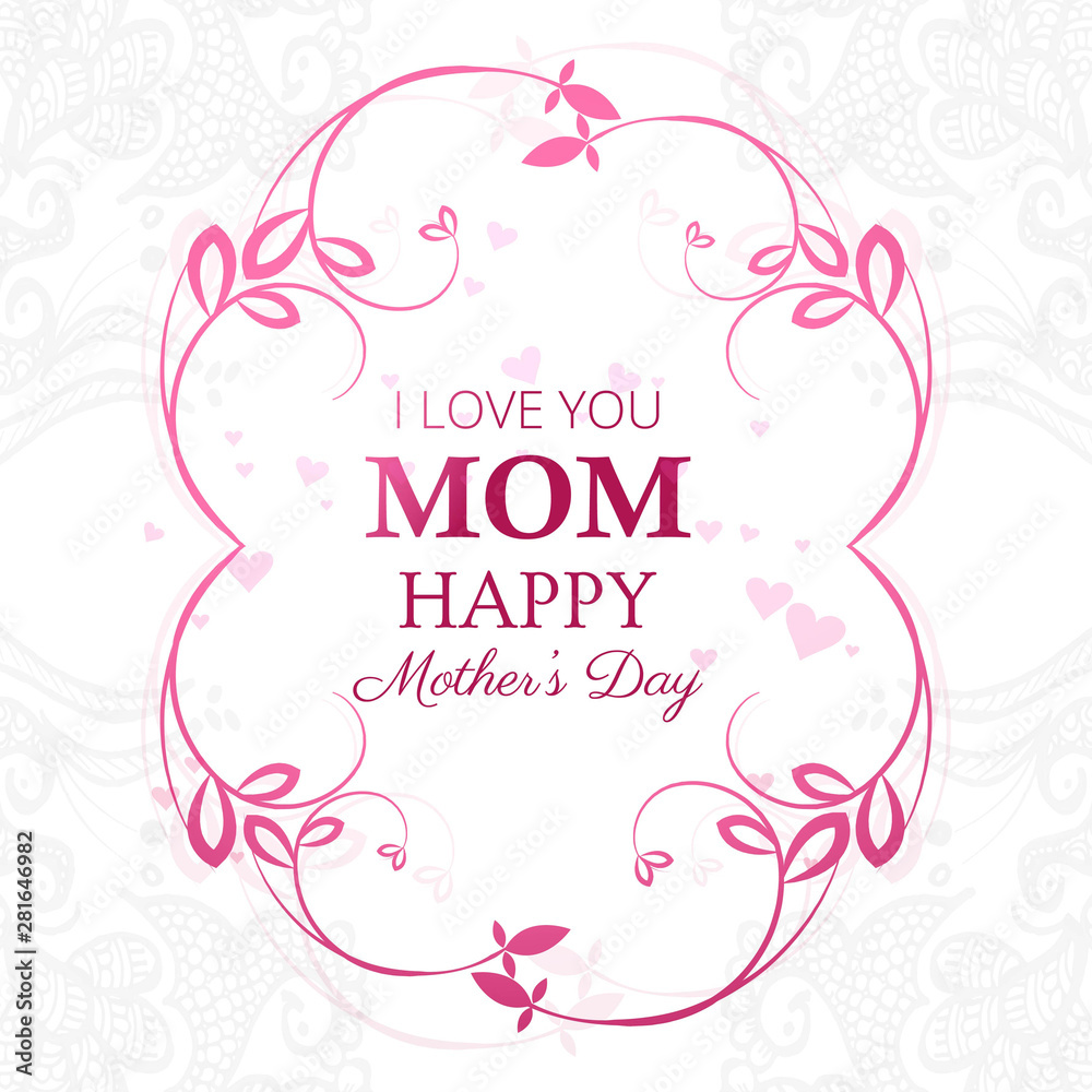 Happy mother's day beautiful card background