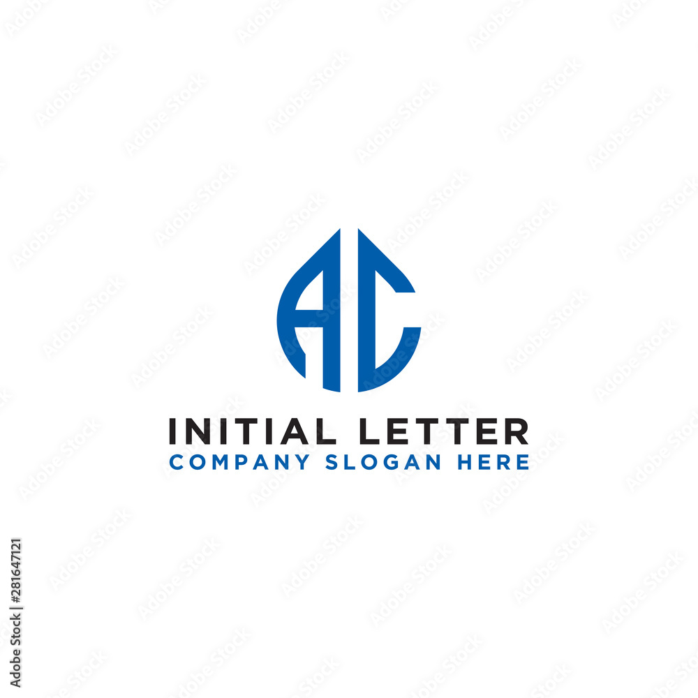 logo design inspiration for companies from the initial letters of the AC logo icon. -Vector logo design inspiration for companies from the initial letters of the AC logo icon. -Vector