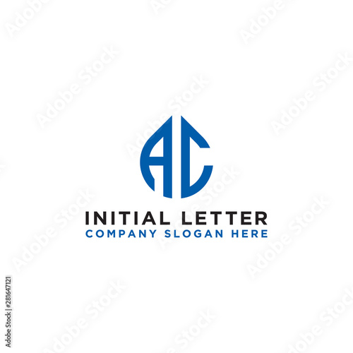 logo design inspiration for companies from the initial letters of the AC logo icon. -Vector