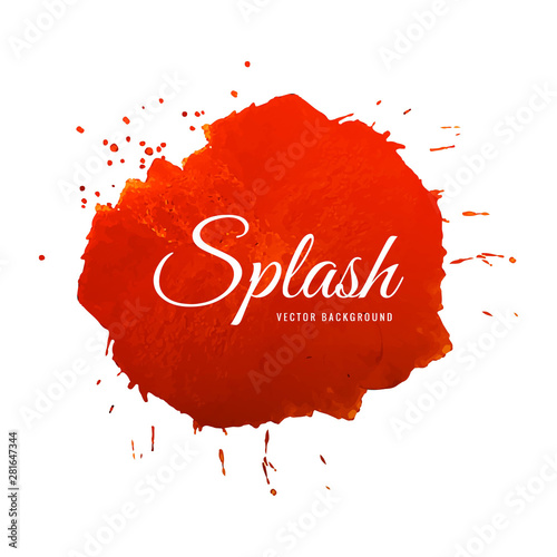 Soft watercolor splash colorful design