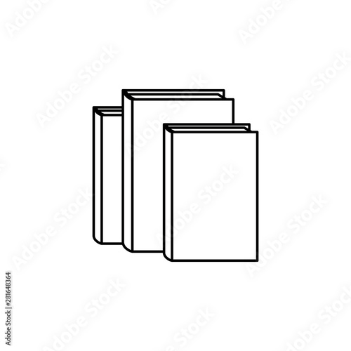 pile text books library icons