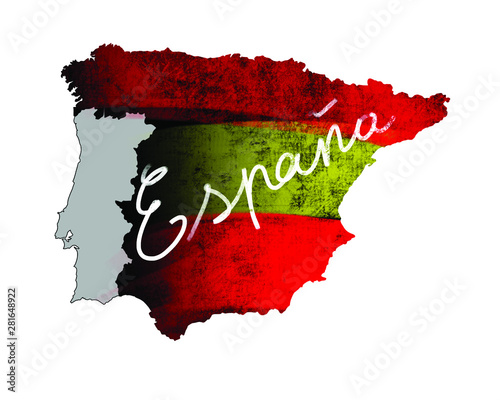 Spain map vector illustrati...