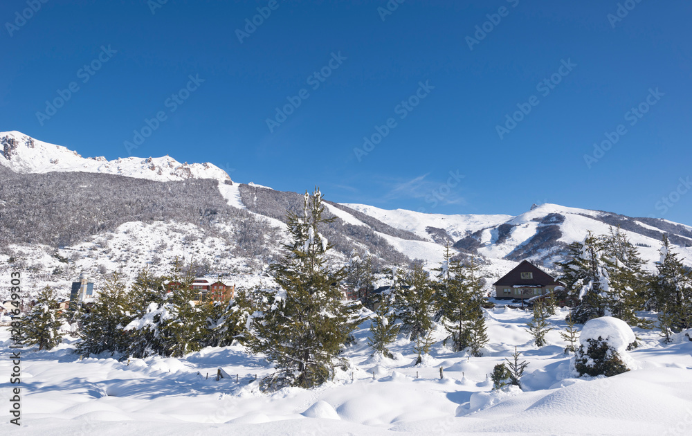 Landscapes of San Carlos de Variloche, winter season.