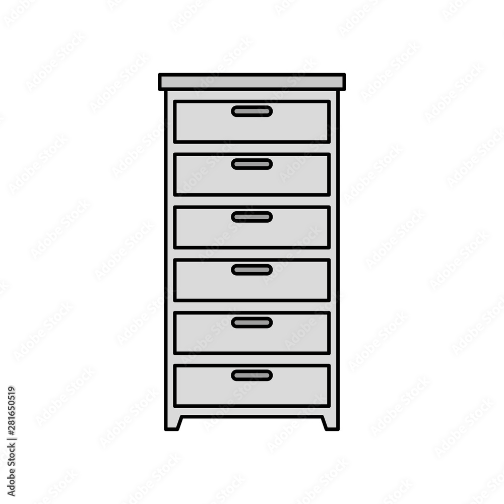 wooden drawer forniture isolated icon wooden drawer forniture isolated icon