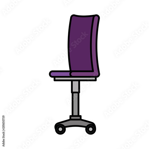office chair equipment isolated icon