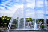 Fountain of Mitaka Park in Yokosuka city, Japan.