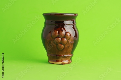 earthenware glass for old wine