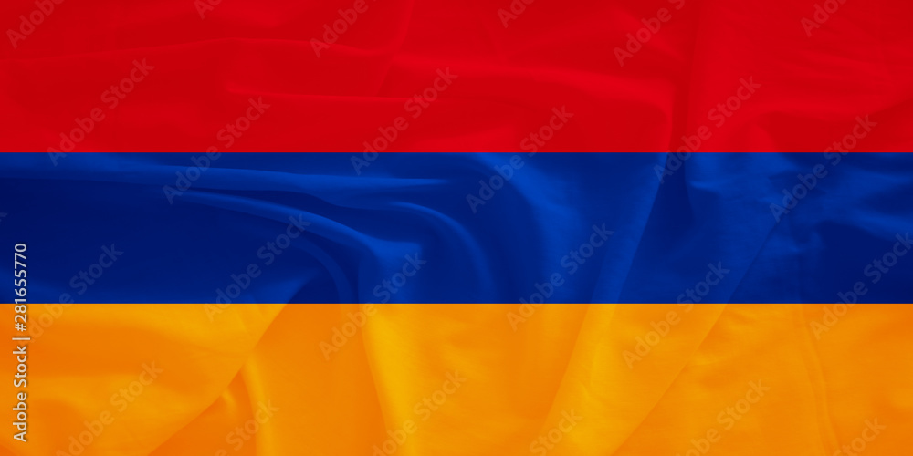 Armenia flag with 3d effect