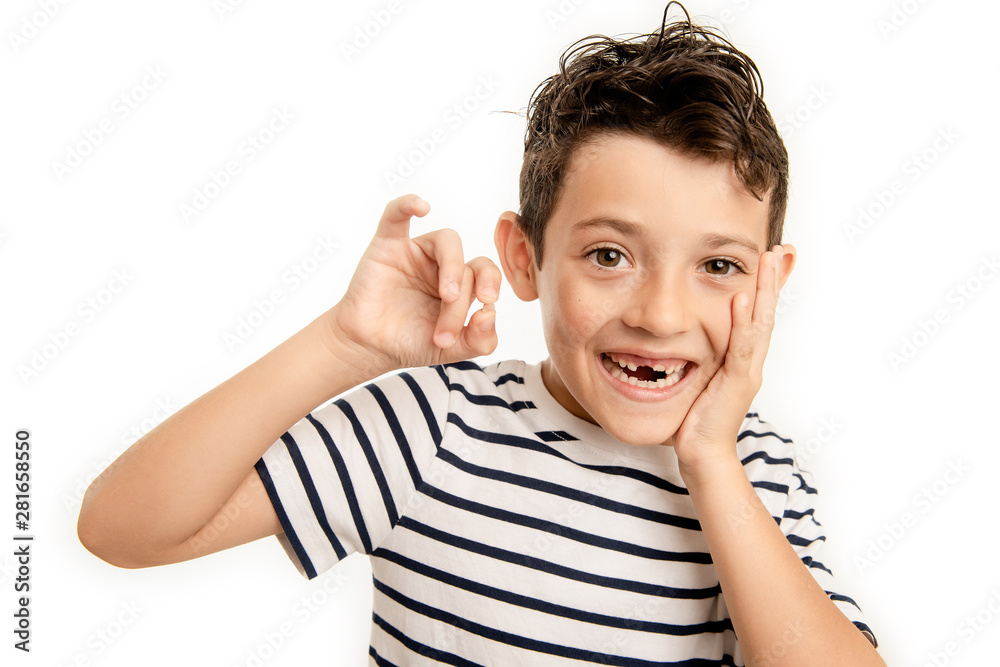 Boy with baby tooth. Child with freshly fallen tooth. Funny kid with baby teeth. Boy with baby tooth. Child with freshly fallen tooth. Funny kid with baby teeth.