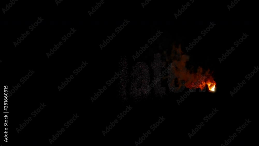 Burning text TOO LATE. Animated fire and smoke. Included alpha channel Burning text TOO LATE. Animated fire and smoke. Included alpha channel
