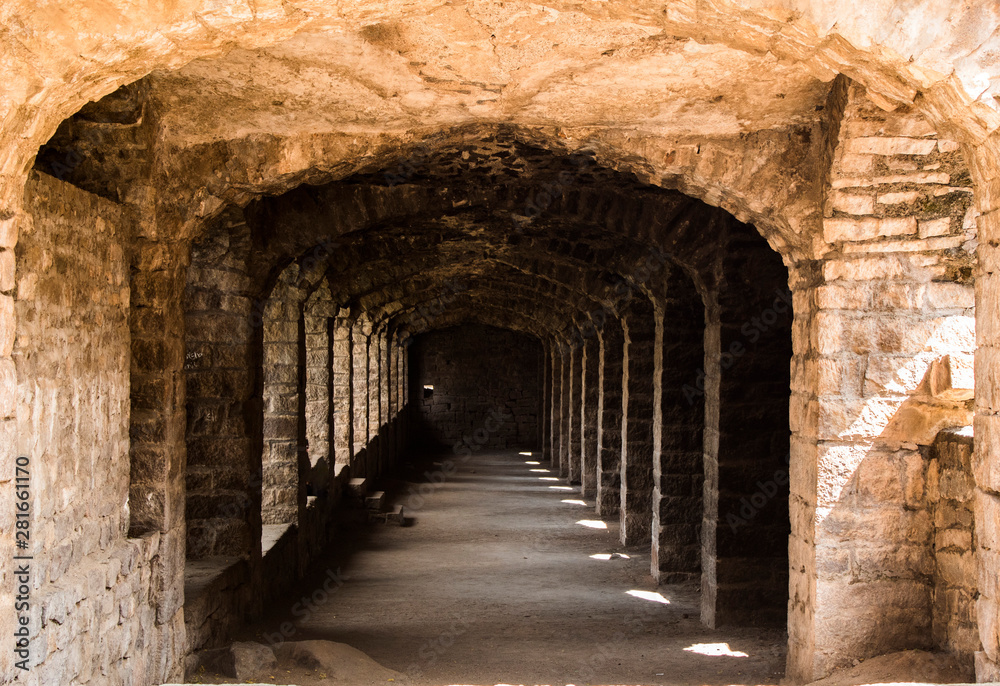 Obraz premium The Amazing landscape of the historic Golconda, Hyderabad, India