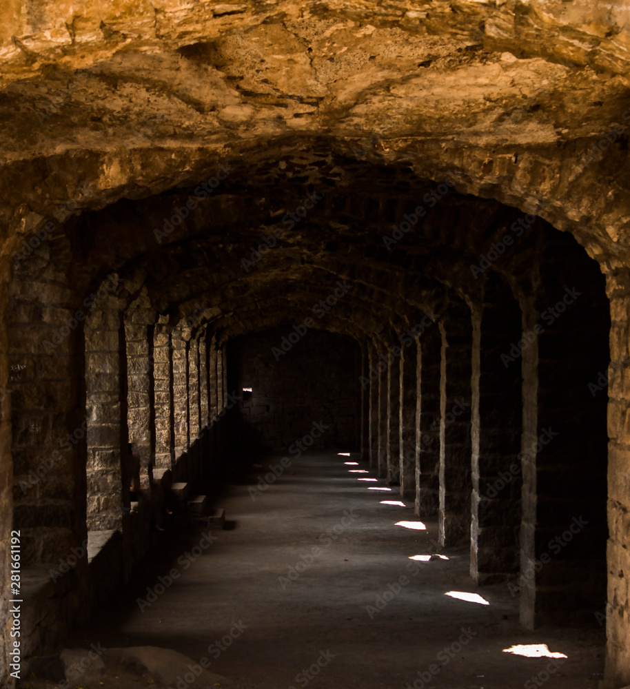 Obraz premium The Amazing landscape of the historic Golconda, Hyderabad, India