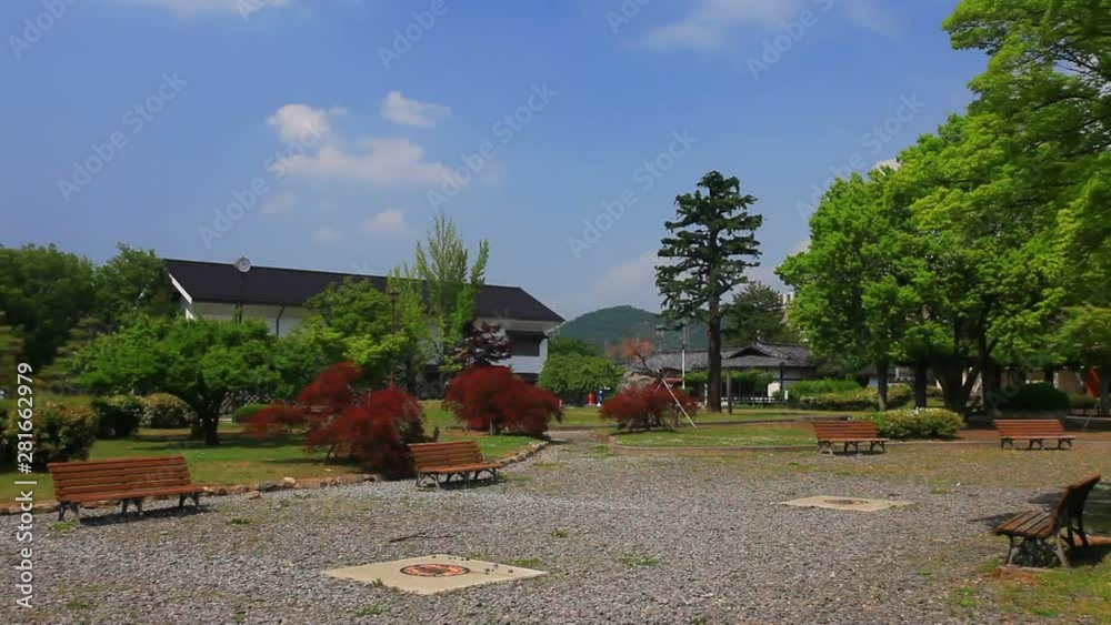 Sanada Park and Sanada Treasure Museum, Nagano City, Japan Sanada Park and Sanada Treasure Museum, Nagano City, Japan