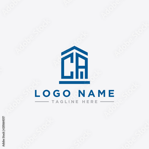 logo design inspiration for companies from the initial letters of the CA logo icon. -Vector