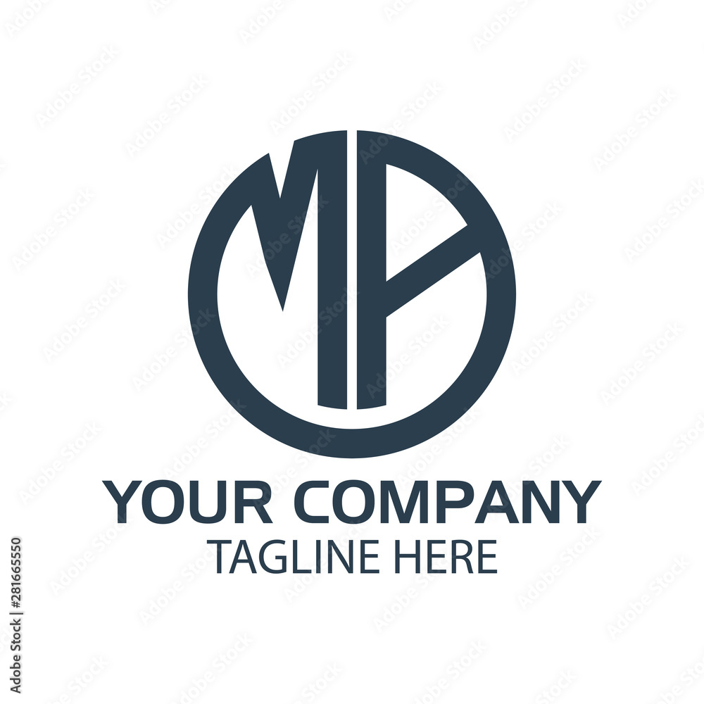 Letter MA stock logo, MA initial., flat design. technology logo Letter MA stock logo, MA initial., flat design. technology logo