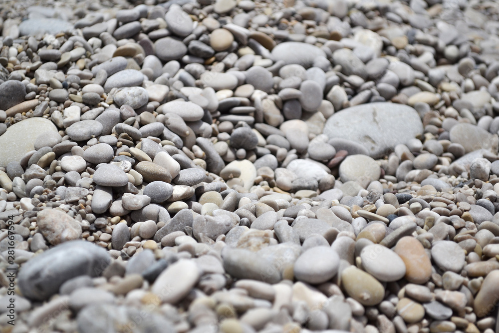 Abstract background with pebbles - round sea stones Abstract background with pebbles - round sea stones