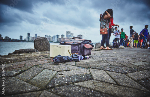 Bag on the floor