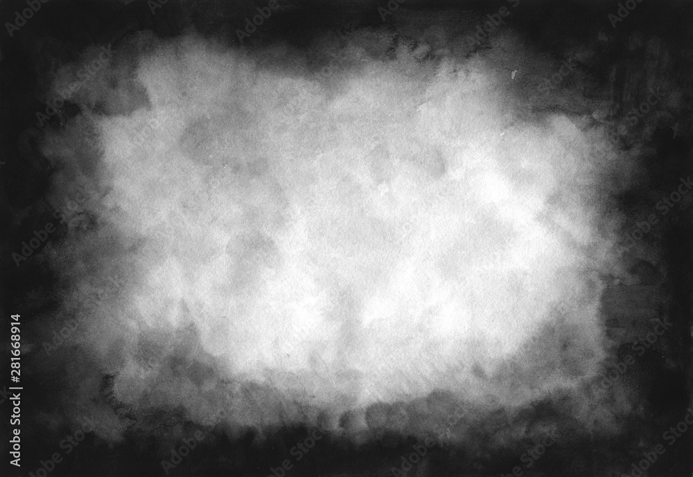 Grey shades watercolor background. Abstract black and white ink effect water color illustration. Grunge monochrome smeared gray aquarelle painted paper textured canvas for design, vintage card Grey shades watercolor background. Abstract black and white ink effect water color illustration. Grunge monochrome smeared gray aquarelle painted paper textured canvas for design, vintage card